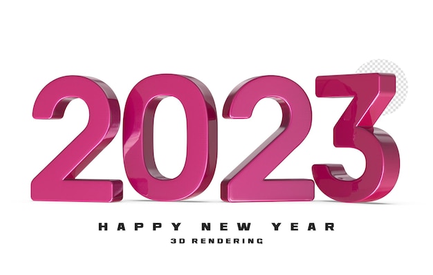 Rendu 3d Du Nouvel An Numéro 2023