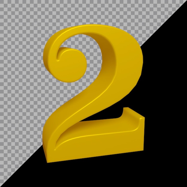 rendu 3D du numéro 2