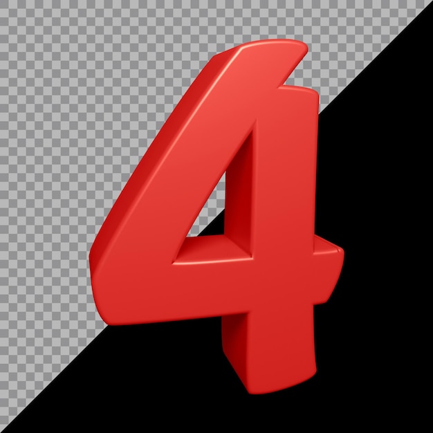 rendu 3D du numéro 4