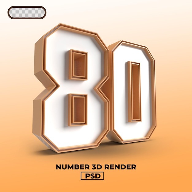 Rendu 3D du numéro 80