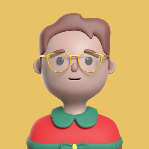 PSD rendu 3d du personnage d'avatar