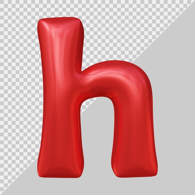 rendu 3d du petit ballon de la lettre h