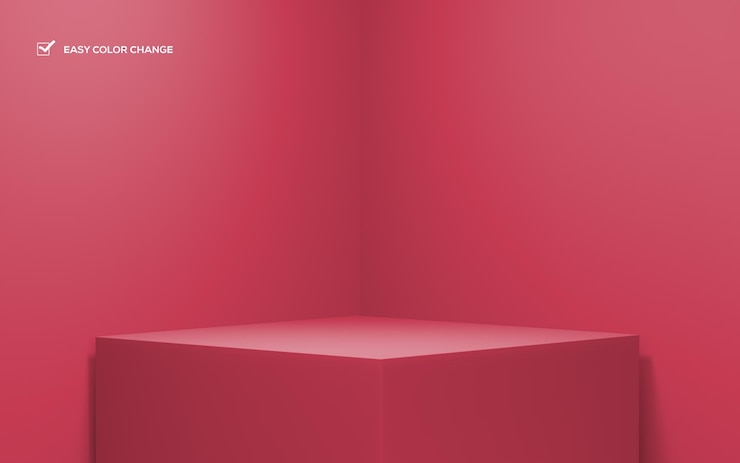 PSD rendu 3d du podium géométrique