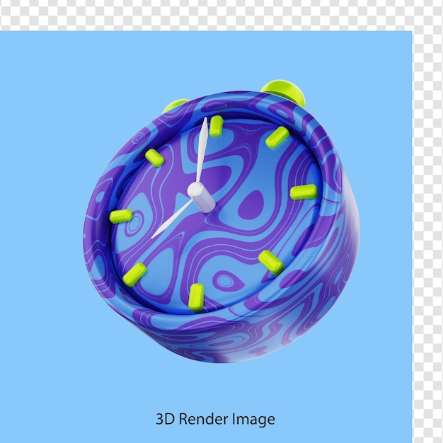 PSD rendu 3d du réveil