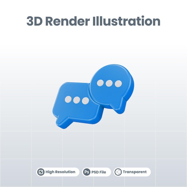 Rendu 3d Du Signe De Message