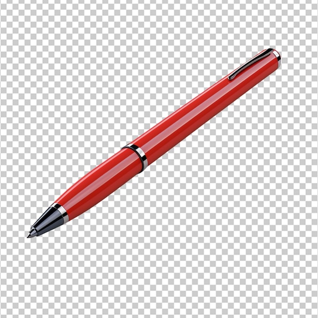 PSD rendu 3d du stylo sur fond blanc