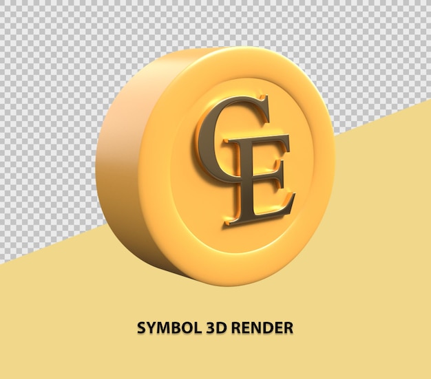 Rendu 3d Du Symbole