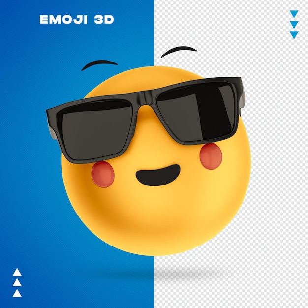 Rendu 3d Emoji isolé