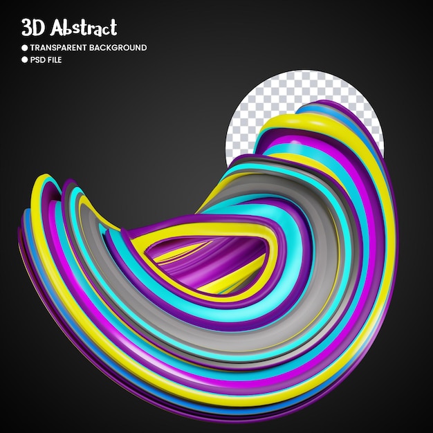 rendu 3D de formes abstraites