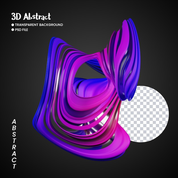 rendu 3D de formes abstraites