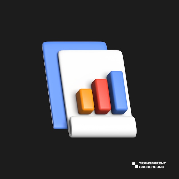 Rendu 3D Icône de l'application Feuille de calcul