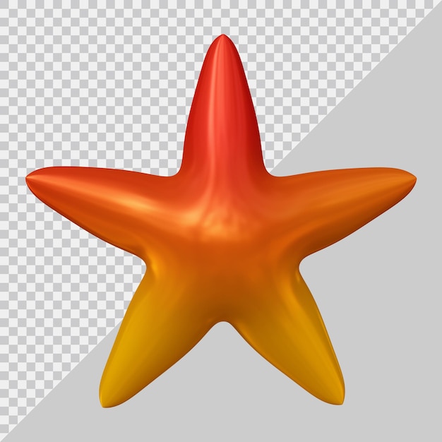 rendu 3D de l'icône étoile