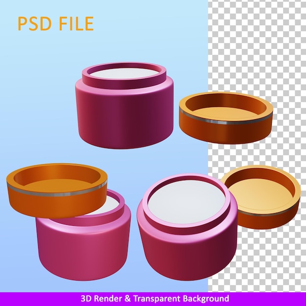 Rendu 3d Illustration Cosmétiques