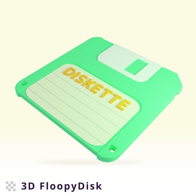 Rendu 3d Illustration De Disque Flopy