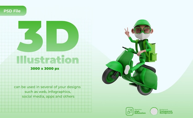 Rendu 3d De L'illustration Du Courrier