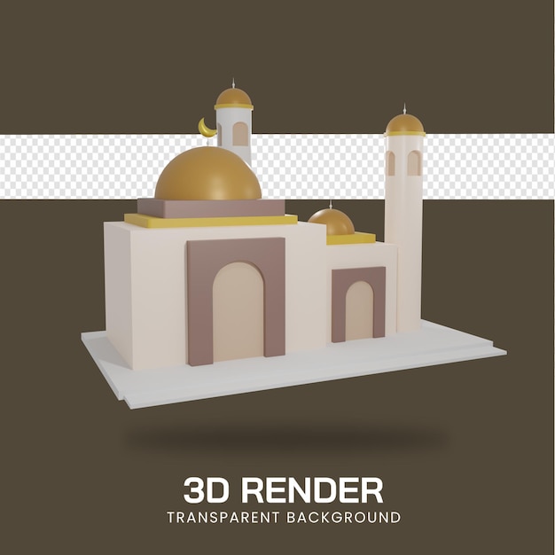 Rendu 3d De L'illustration De La Mosquée