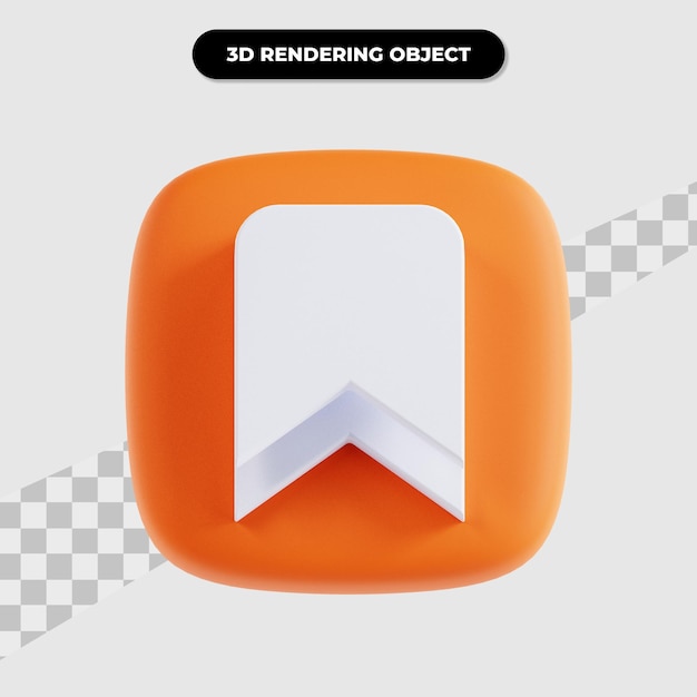 Rendu 3d De L'interface Utilisateur Du Signet