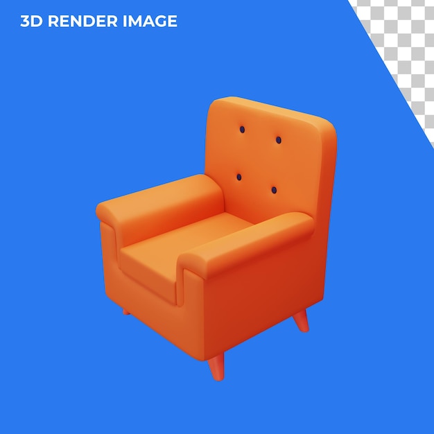 PSD rendu 3d de l'intérieur du meuble intérieur