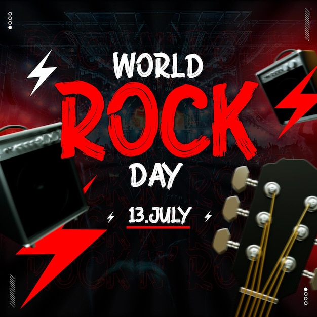 rendu 3d journée mondiale du rock