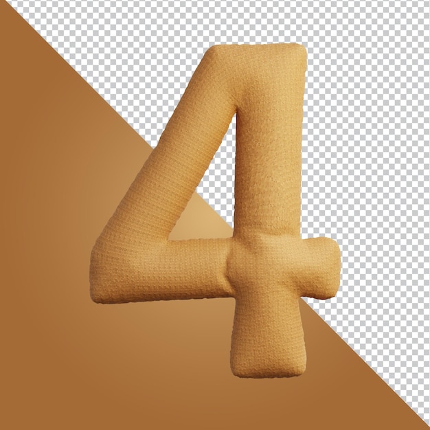 Rendu 3d De La Lettre De L'alphabet Isolé