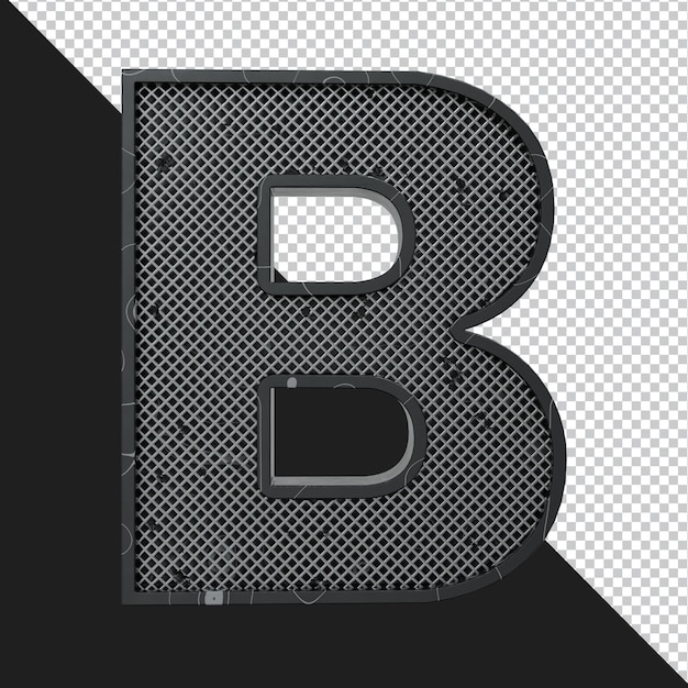Rendu 3d De La Lettre De L'alphabet Isolé