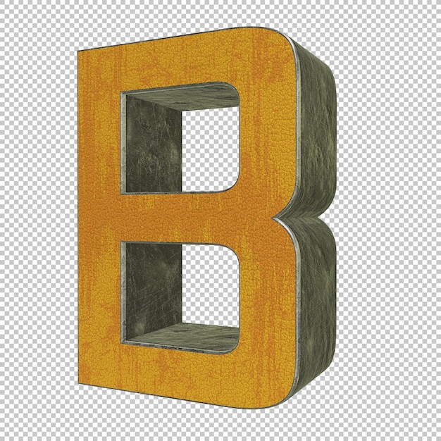 Rendu 3d de la lettre B