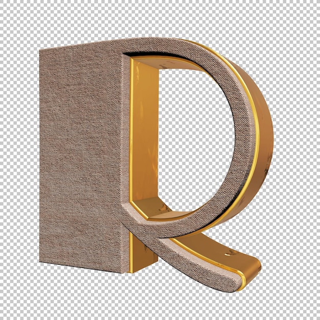 Rendu 3d De La Lettre R