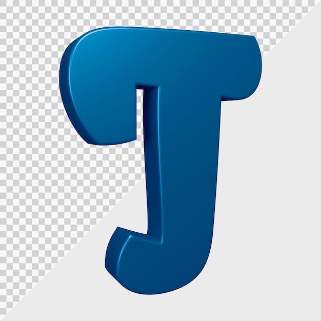 Rendu 3d De La Lettre T De L'alphabet