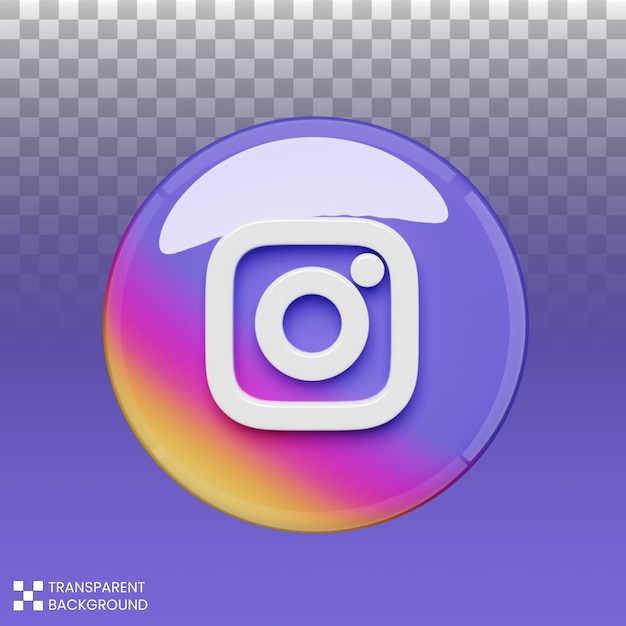 Rendu 3d De Logo Instagram