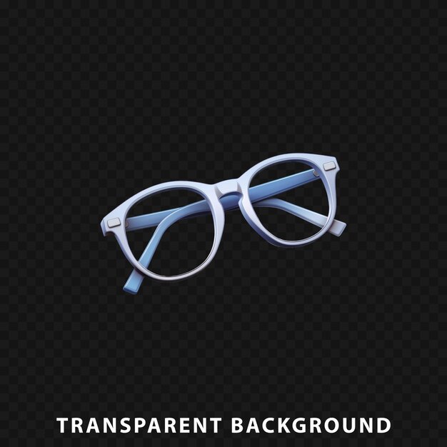 PSD un rendu 3d de lunettes de soleil isolées sur un fond transparent