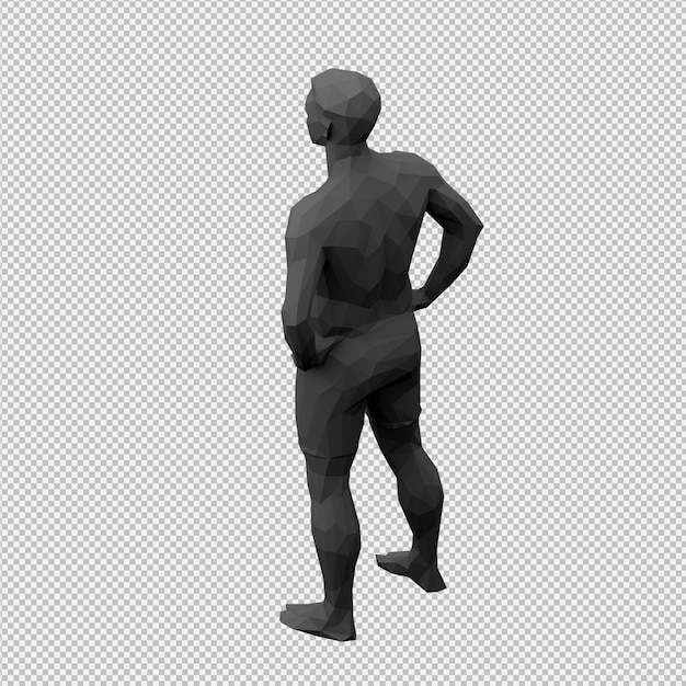 Rendu 3D mâle isométrique