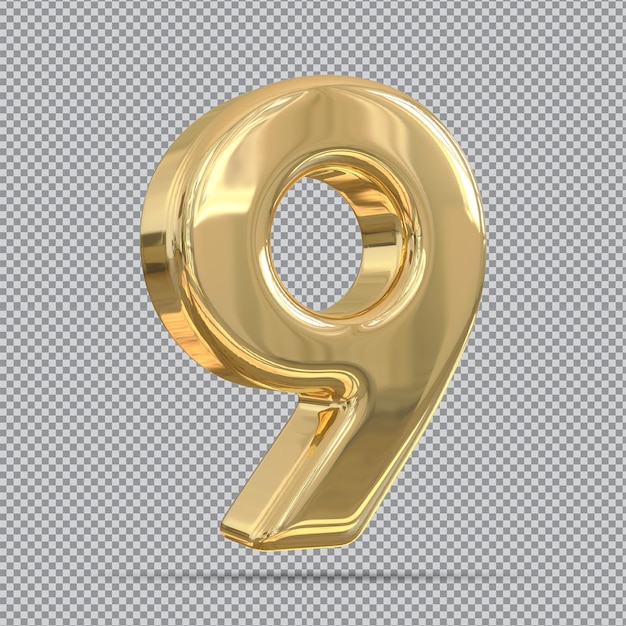 Rendu 3d de nombre d'or