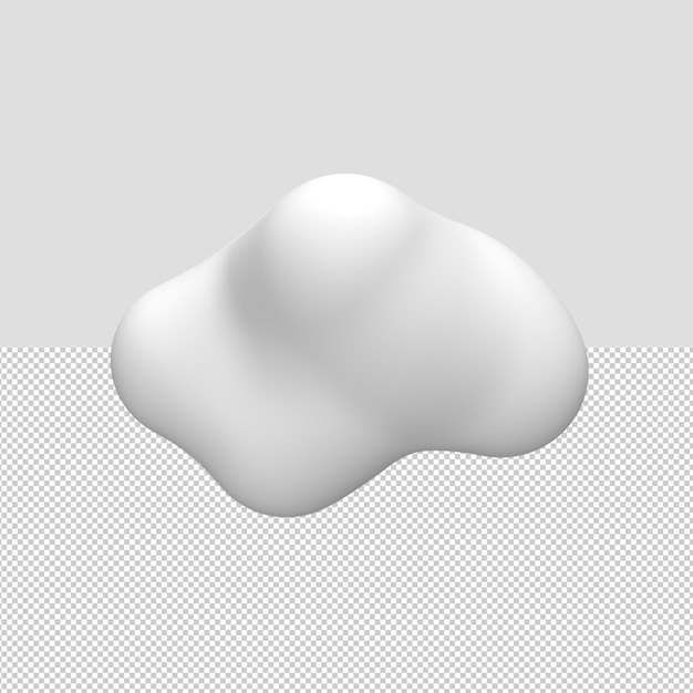 Rendu 3d De Nuages De Dessin Animé