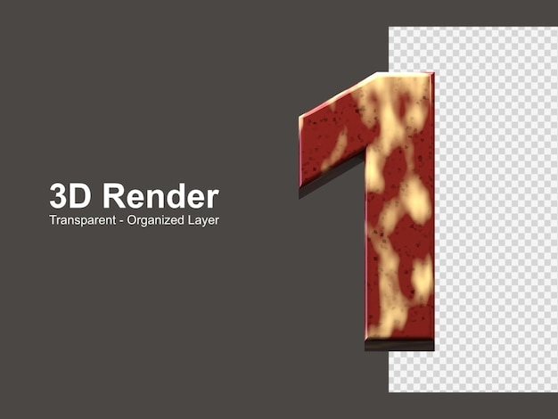 Rendu 3D numéro 1 isolé