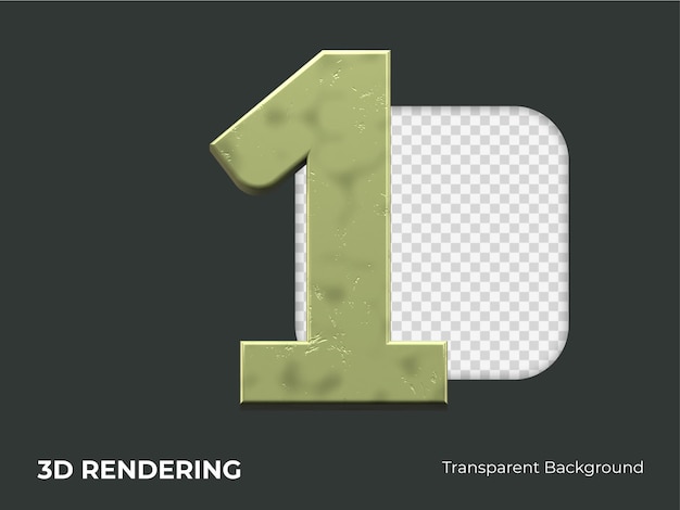 Rendu 3D numéro 1 isolé