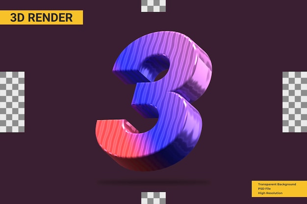 Rendu 3D numéro 3 isolé