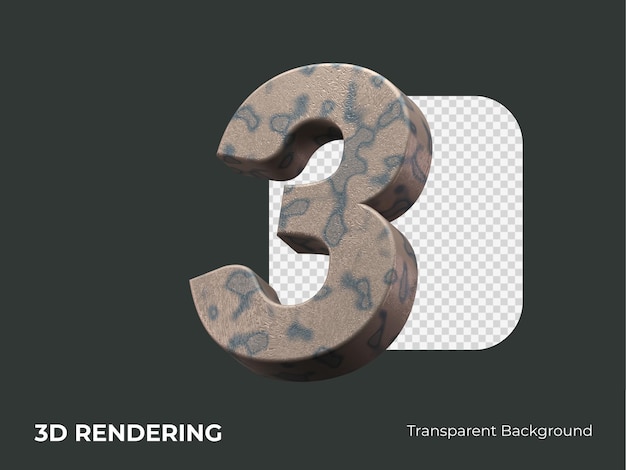 Rendu 3D numéro 3 isolé