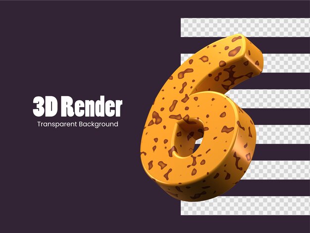 Rendu 3D numéro 6 isolé