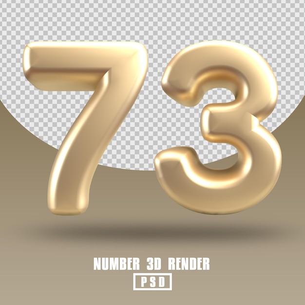 Rendu 3D numéro 73 style or