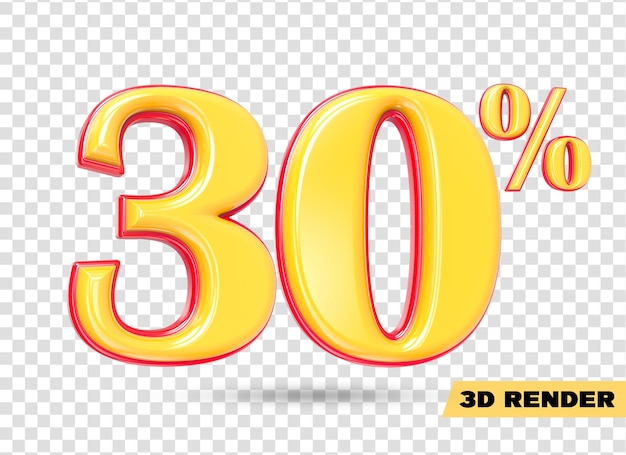 rendu 3d numéro jaune