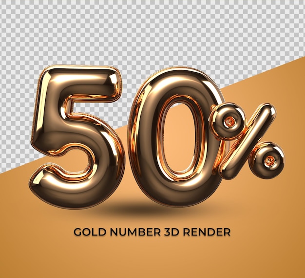 Rendu 3d Or 50 Pourcentage Pour Vente Remise, Progrès