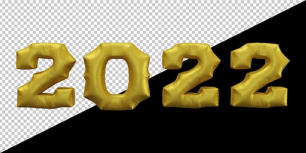 PSD rendu 3d de l'or ballon de l'année 2022