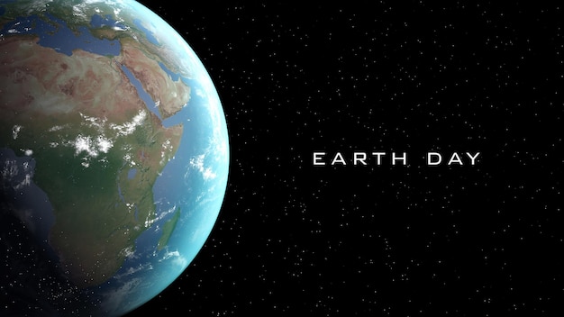Rendu 3D Paysage Fond de photo Jour de la Terre