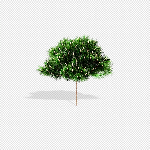 PSD rendu 3d de plante