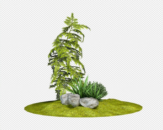 Rendu 3D de plante