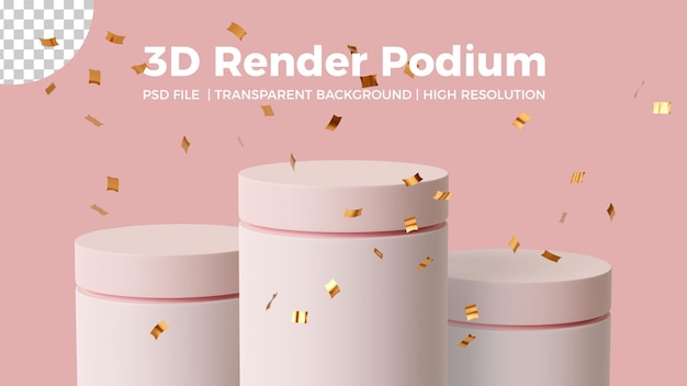 Rendu 3d De Podium Réaliste