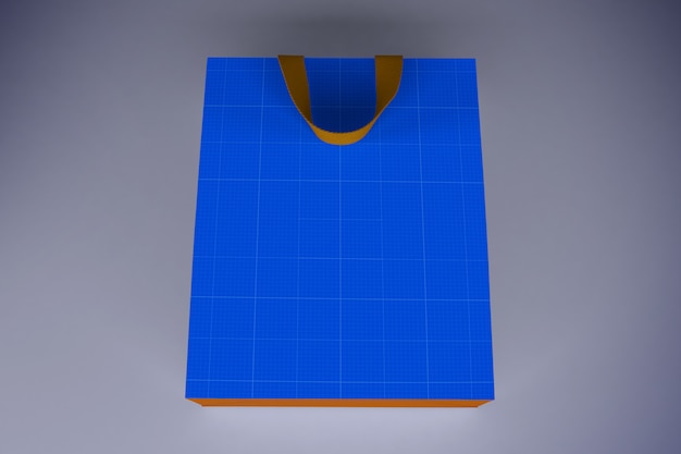 PSD rendu 3d de sac en papier