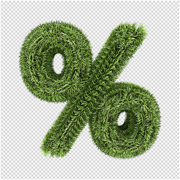 Rendu 3d De Symbole D'herbe