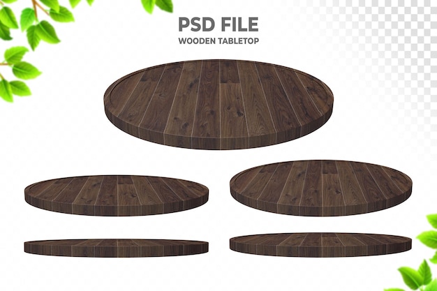 Rendu 3D de table en bois