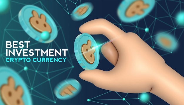 Rendu 3d Tenant La Crypto-monnaie Jeton Pancakeswap Coin